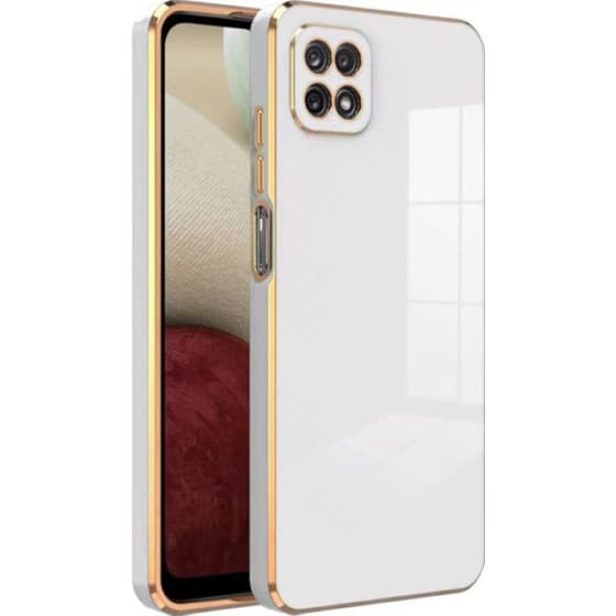 Θήκη Samsung Galaxy A22 5G - Bodycell Gold Plated - White image 0