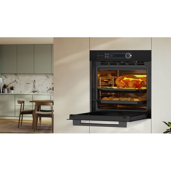 MIDEA MBO7NP30E4-BK 72 Lt Μαύρο Εντοιχιζόμενος Φούρνος Άνω Πάγκου image 1