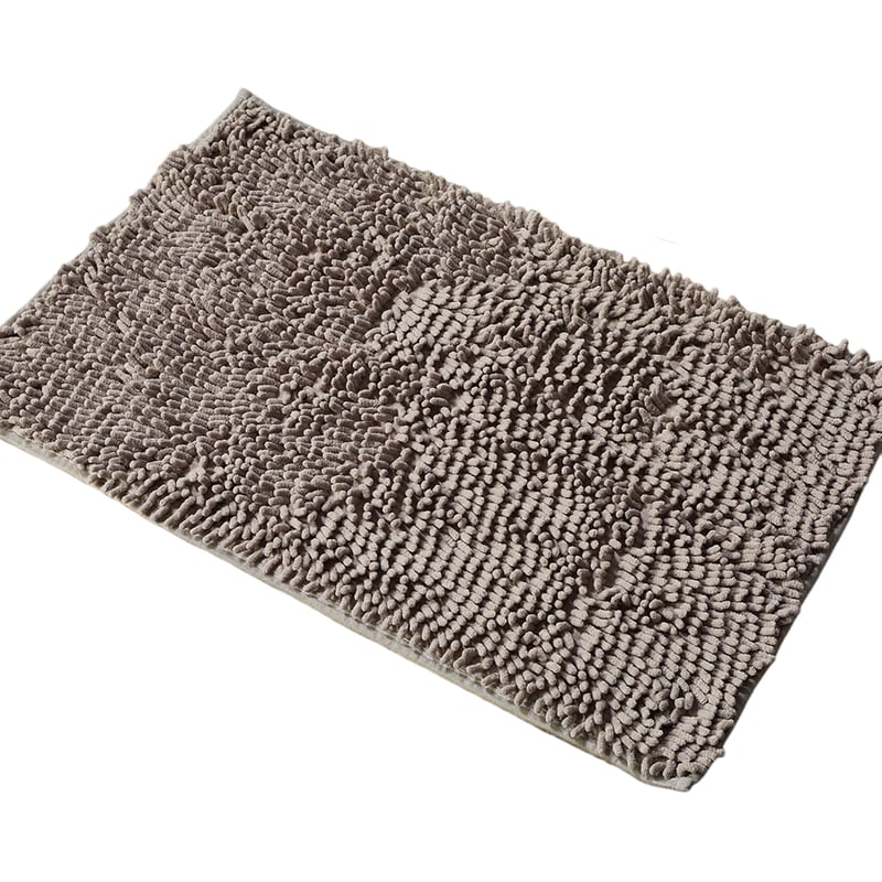 WHITEGG Πατάκι Μπάνιου Whitegg Ορθογώνιο από Πολυεστέρα 50x80 cm - Γκρι