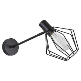 Απλίκα Τοίχου Homelighting 77-8321 Μεταλλική 30x20 cm - Μαύρη
