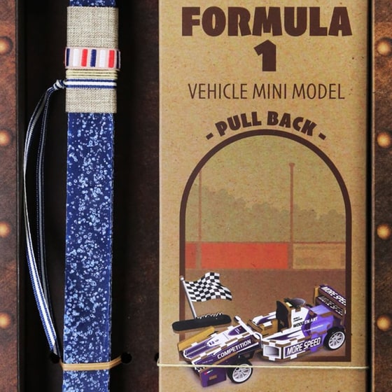 Λαμπάδα Synchronia Ξύλινο Pull Back Φόρμουλα 1 image 1