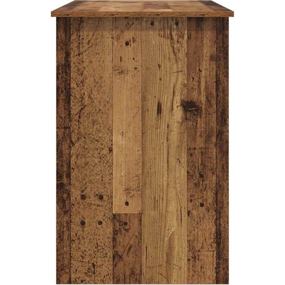 Γραφείο VidaXL από Επεξεργασμένο Ξύλο 100x50x76 cm - Παλιό Ξύλο image 6