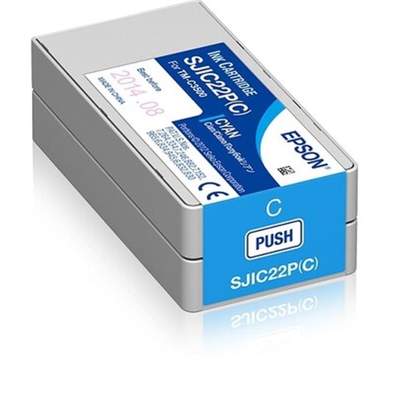 Μελάνι Κυανό Epson TM-C3500 (C33S020602)