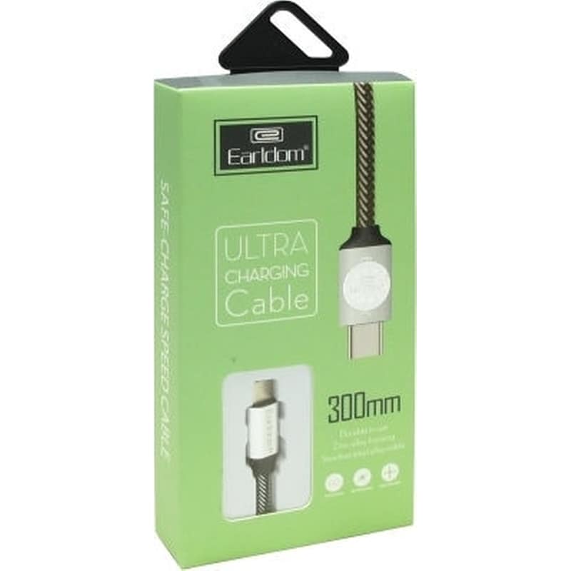 EARLDOM Καλώδιο δεδομένων Earldom Ec-013c Usb-C 0.3m - Multicolor