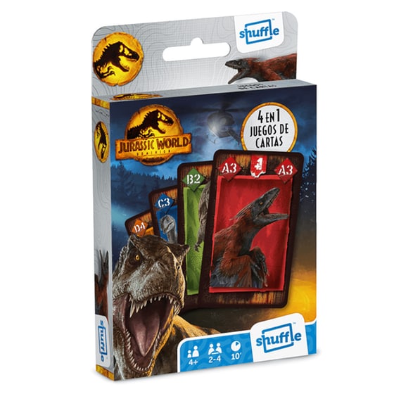 Επιτραπέζιο Cartamundi Shuffle Fun – Jurassic World (SF-06) image 0