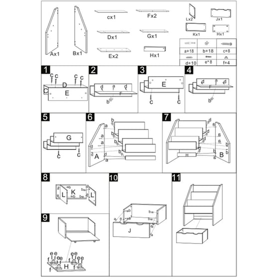 Παιδική Βιβλιοθήκη Με Συρτάρι Atmosphera White 127221c MDF 62.7x30x70 cm image 3