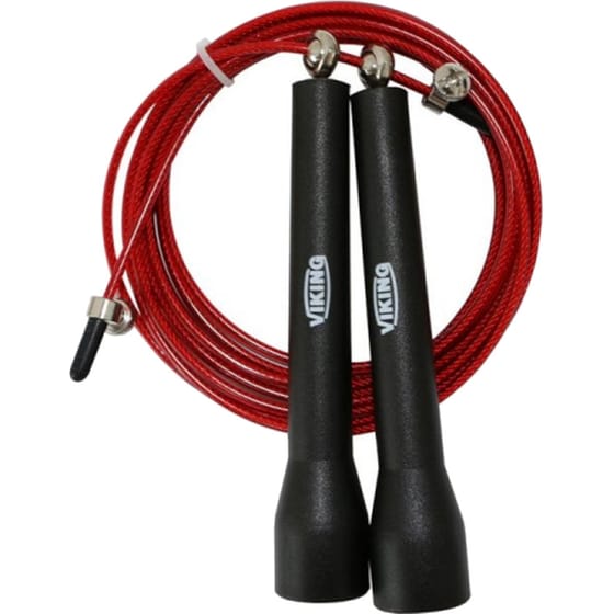 Σχοινάκι Γυμναστικής Viking Speed Rope C-1008D με Ρουλεμάν Συρμάτινο - Κόκκινο/ Μαύρο image 0
