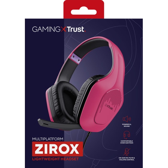 Trust GXT 415 Zirox Gaming Ενσύρματα Ακουστικά 3.5mm - Ροζ image 7