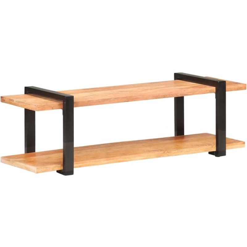 VIDAXL Έπιπλο Τηλεόρασης VidaXL από Ξύλο 130x40x40cm - Kαφέ/Μαύρο