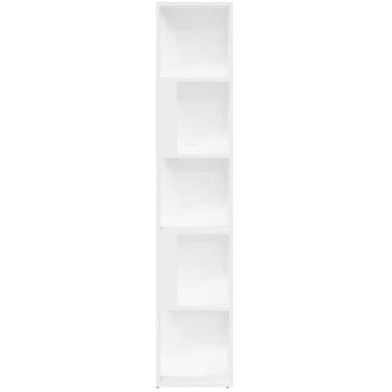 Ραφιέρα VidaXL Γωνιακή από Μοριοσανίδα 33x33x164.5 cm - Λευκό image 4