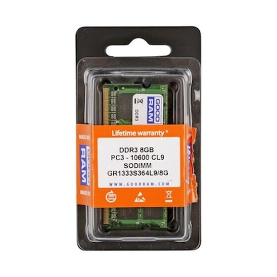 Goodram 8GB DDR3 So-DIMM Memory Module 1333MHz image 0