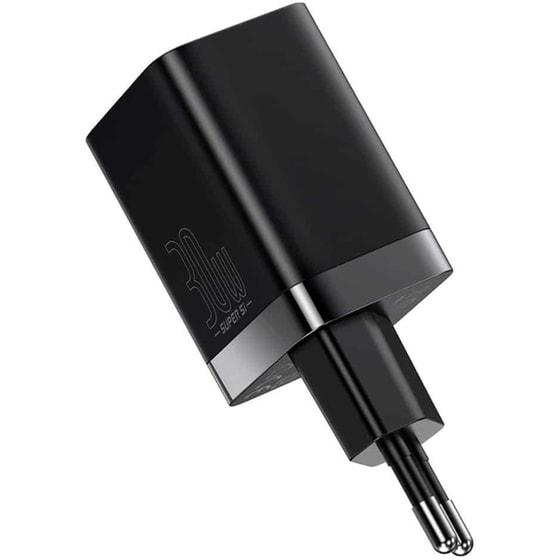 Φορτιστής Πρίζας Baseus Super Si Pro 2ports Usb,Usb-C 30W - Black image 0