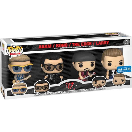 Funko Pop! Rocks: U2 - Adam, Bono, The Edge & Larry Special Edition (Exclusive) image 1