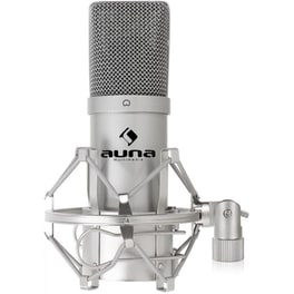 Auna Pro HK-MIC-900S Πυκνωτικό USB Μικρόφωνο - Ασημί