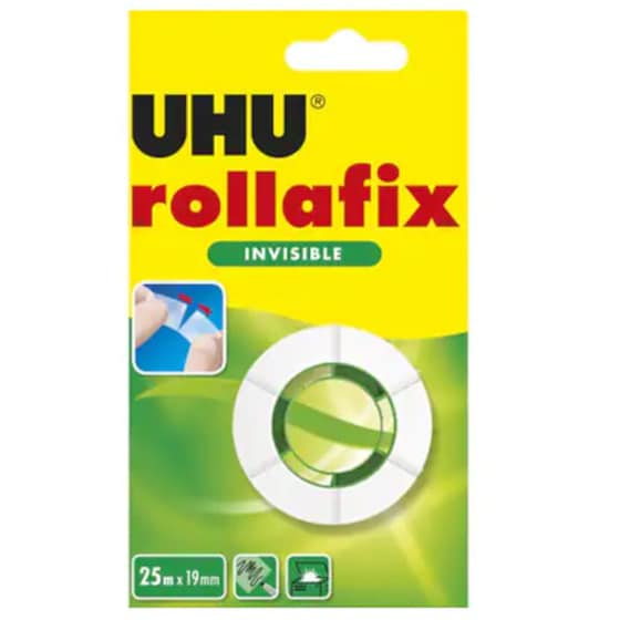 Κολλητική Ταινία UHU Αόρατη 25m x 19mm Rollafix image 0