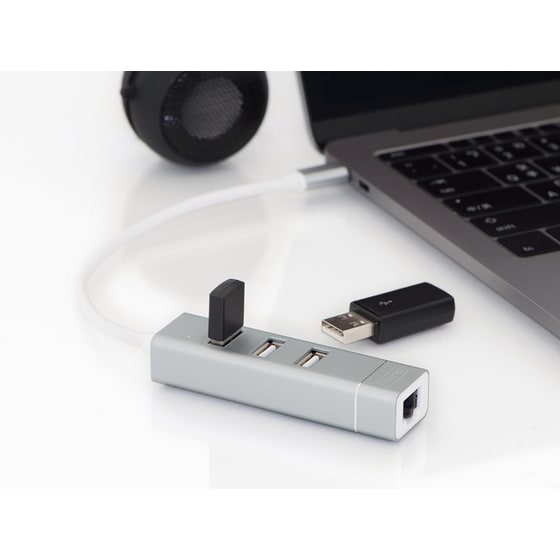 Digitus DA-70253 USB Hub 4-Port USB 2.0 συμβατό με USB-C image 4