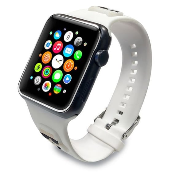 Karl Lagerfeld  Quot;karl  Amp; Choupete #039;s Head Quot; Collection Λουράκι Για Apple Watch 4/5/6/7/se 38/40/41mm (λευκό - Klawmslckw) image 2