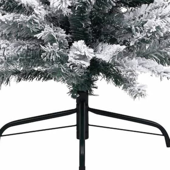 Χριστουγεννιάτικο Δέντρο VidaXL Χιονισμένο Slim 2.40m - Πράσινο image 4