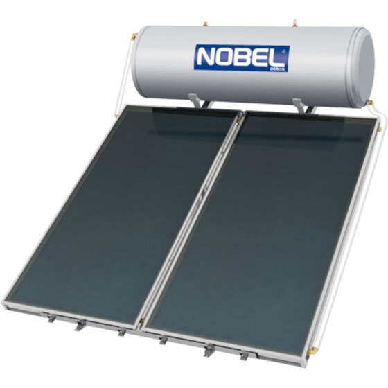 Ηλιακός Θερμοσίφωνας NOBEL Aelios Glass 300L/4τμ Tριπλής Ενέργειας Ταράτσας image 0