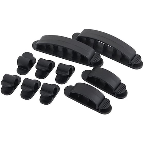 Σετ Τακτοποίησης Καλωδίων Logilink Fastening Set 10 Pieces / 3 Versions, Black image 0