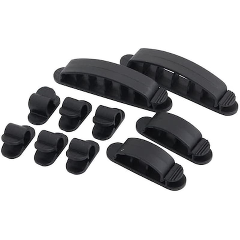 Σετ Τακτοποίησης Καλωδίων Logilink Fastening Set 10 Pieces / 3 Versions, Black LOGILINK