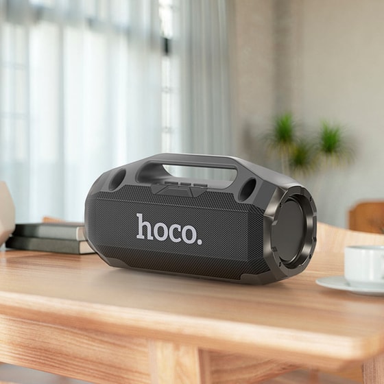 Party Speaker Hoco HA3 Drum 2x10W με Ενσύρματο Μικρόφωνο - Μαύρο image 6