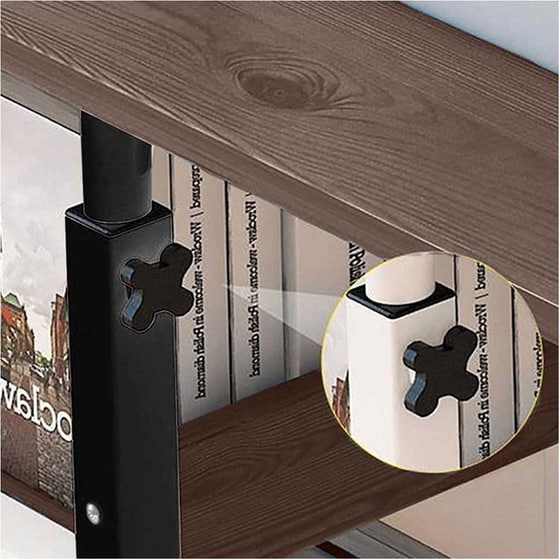Τραπεζάκι Σαλονιού Bakaji από MDF 8054143011258 60x40x72 - 86cm - Καφέ image 2
