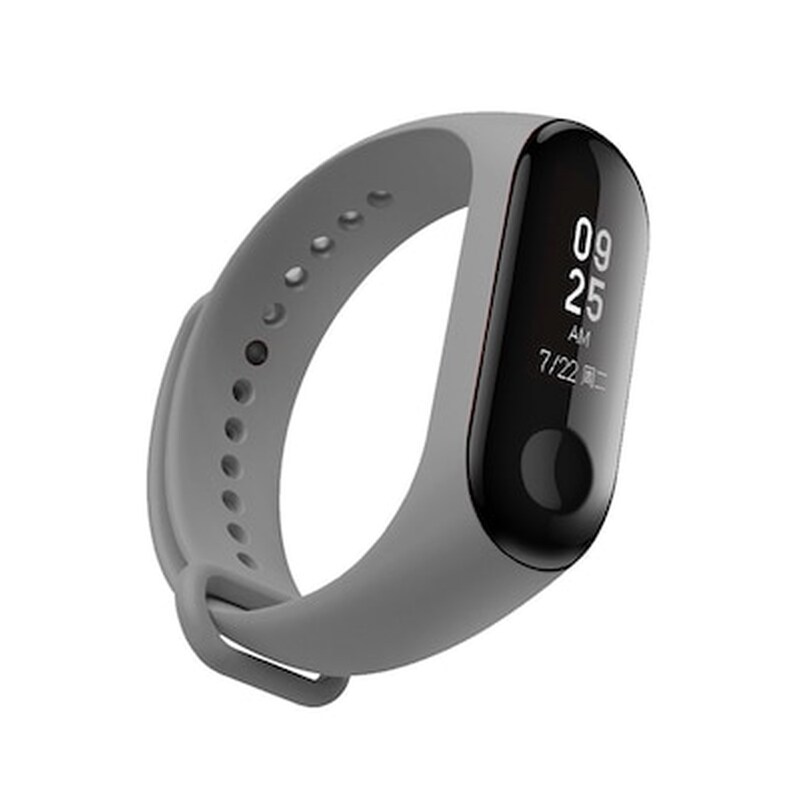 LILAK Λουράκι Lilak για Xiaomi Mi Band 3/4 - Σκούρο Γκρι