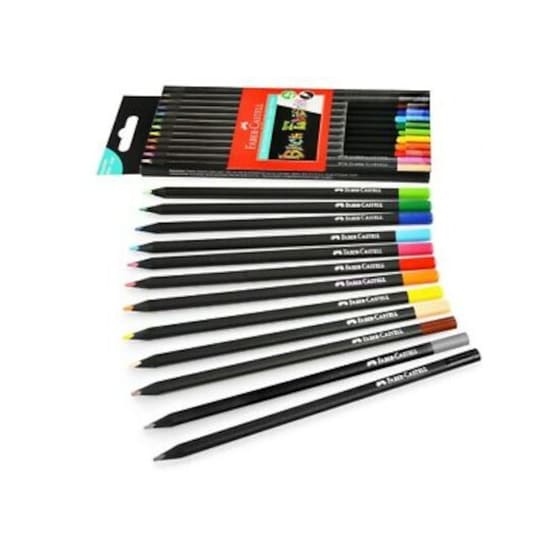 Ξυλομπογιές Faber Castell Μαύρα (12 Τεμάχια) image 1