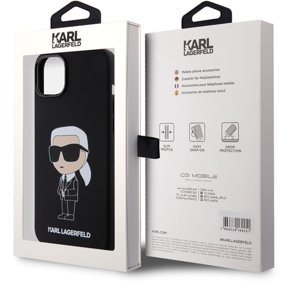 Θήκη Apple iPhone 15 Plus - Karl Lagerfeld Ikonik NFT Hard Case - Black image 7