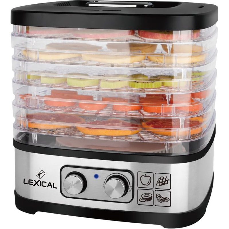 Αποξηραντής Τροφίμων LEXICAL LFD-3801 240 W Ασημί/Μαύρο