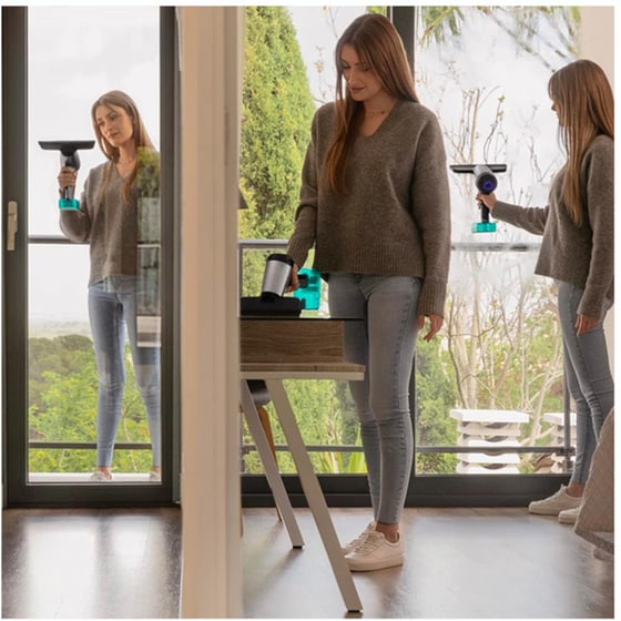 Καθαριστής Τζαμιών Cecotec Conga Rockstar 3700 Glass CEC-08058 3 σε 1 3.7V - Μαύρο/Ασημί image 1