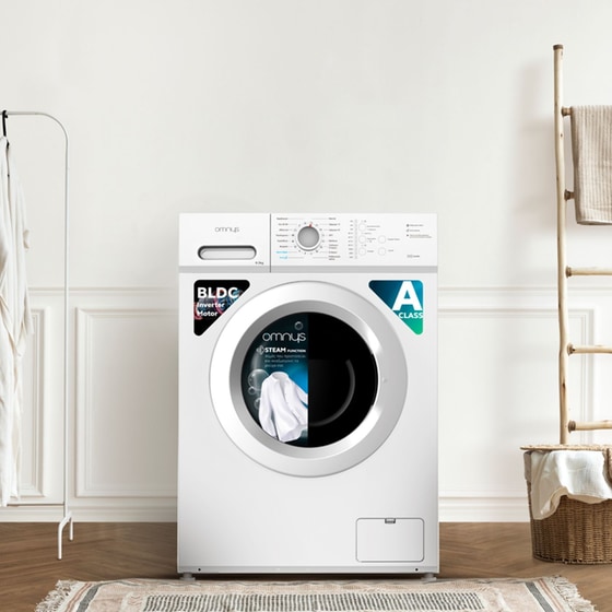 OMNYS WNM-6WH25BAS 6kg 1.000 Στροφές Λευκό Πλυντήριο Ρούχων image 2