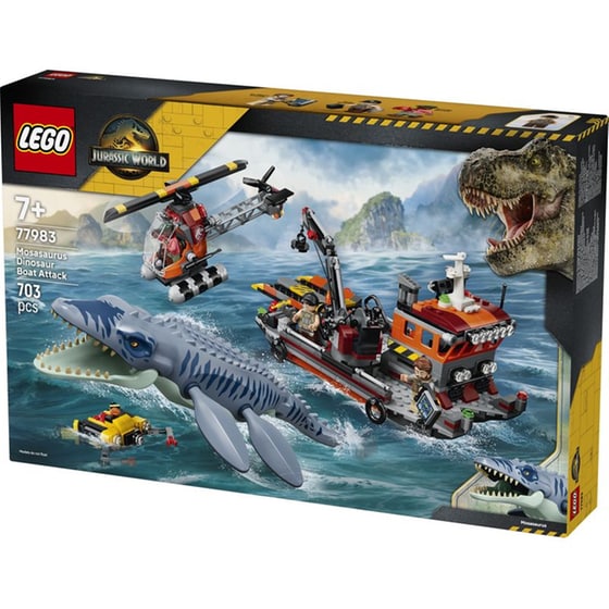 LEGO® Jurassic World Mosasaurus Dinosaur Boat Attack (77983) image 2