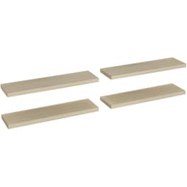 Ράφια Τοίχου VidaXL από MDF 90x23.5x3.8 cm 4 Τμχ - Μπεζ