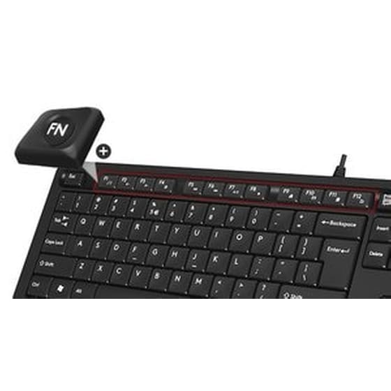 A4Tech Fstyler Sleek FK10 Ενσύρματο Πληκτρολόγιο (GR) image 2