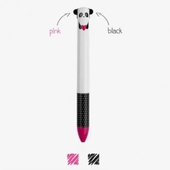 Στυλό Διαρκείας Legami Click & Clack 2 Χρώματα - Panda 1.0 mm image 1