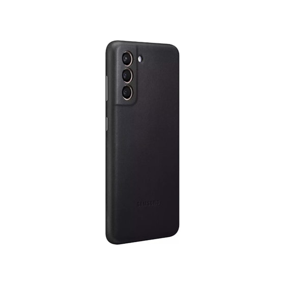 Θήκη Κινητού Samsung S21+ - Samsung Leather Case - Μαύρo image 1