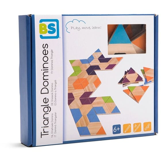 Ξύλινο Παιχνίδι BS Toys Triangle Domino image 1