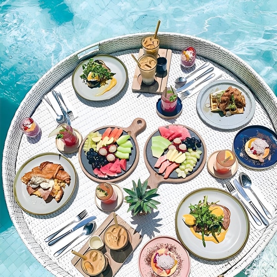 Δίσκος Πισίνας Floating Breakfast 80 cm Στρογγυλός - Λευκός image 3