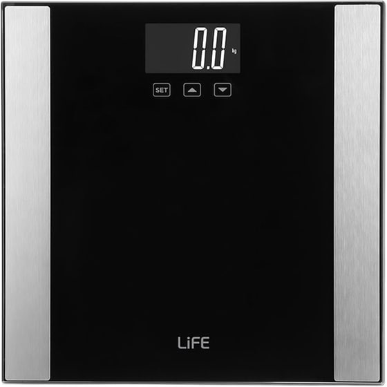 Ψηφιακή Ζυγαριά Σώματος Life Cardio με Λιπομετρητή Μαύρο image 0