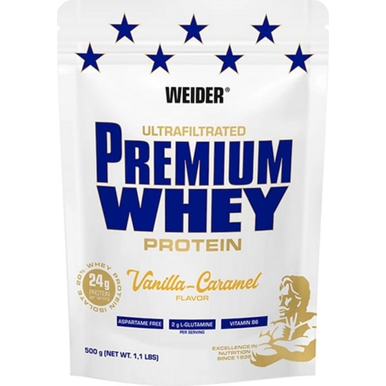 Πρωτεΐνη Weider Premium Whey Βανίλια/Καραμέλα - 500g image 0