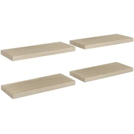 Ράφια Τοίχου VidaXL από MDF 60x23.5x3.8 cm 4 Τμχ - Δρυς