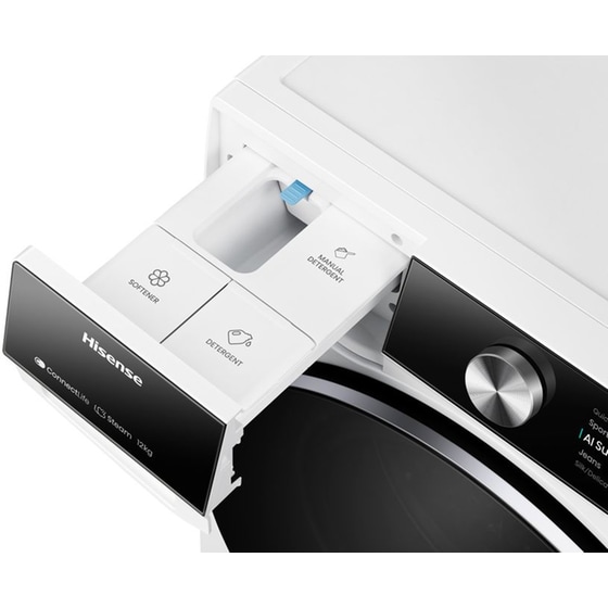 HISENSE WF7S1247BW 12 kg 1.400 Στροφές Λευκό με WiFi Πλυντήριο ρούχων image 3