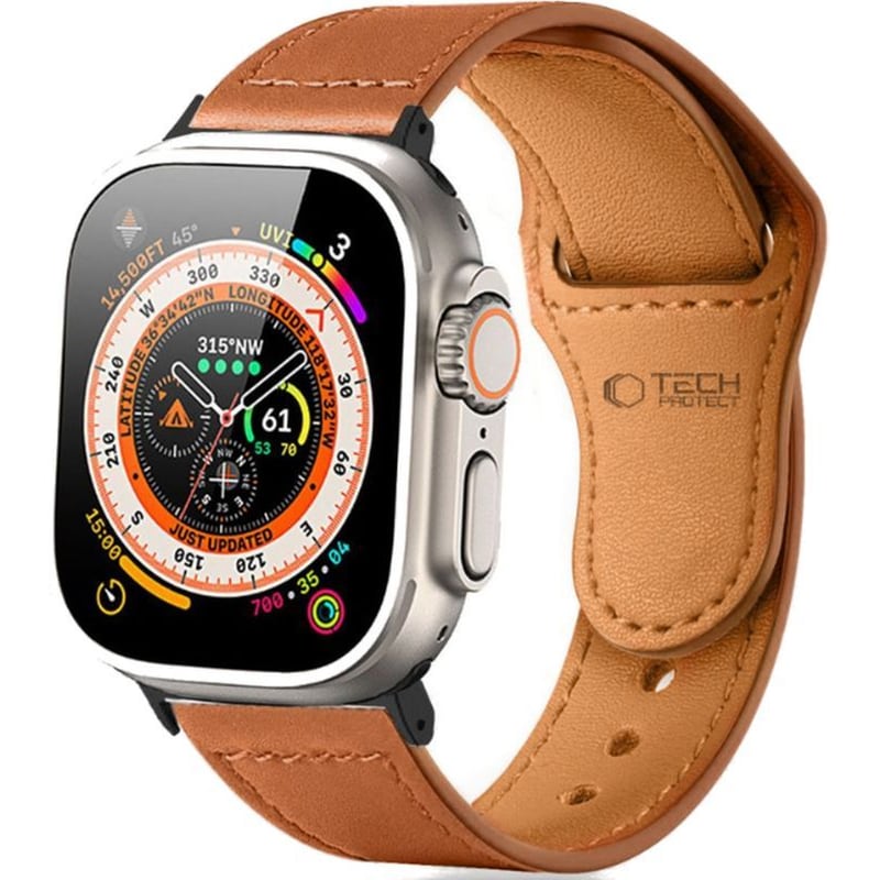 Λουράκι Tech-Protect Naturalfit για Apple Watch 49/46/45/44mm - Brown