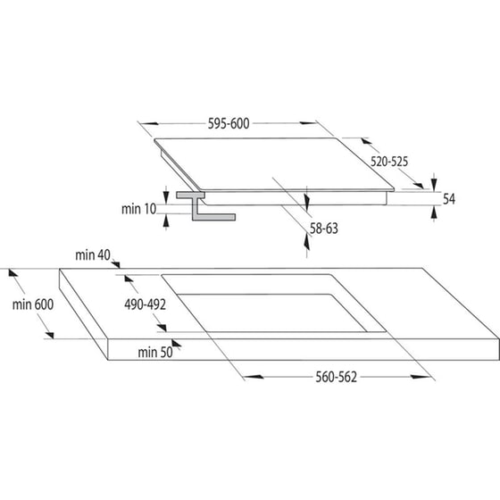 GORENJE GI601FMC 59.5 cm Μαύρο Εστία Επαγωγική Αυτόνομη image 10