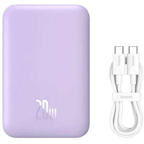 Powerbank Baseus Magnetic Mini MagSafe 6.000mAh 20W - Purple image 0