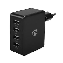 Φορτιστής Πρίζας Nedis Wchau481abk 4x Usb 4.8A - Black