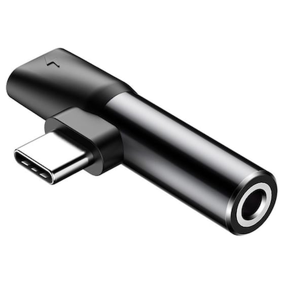 Baseus Adapter L41 Usb-c Male - 3.5mm Female / Usb-c Female - Huawei - Μαύρο - Type C image 0
