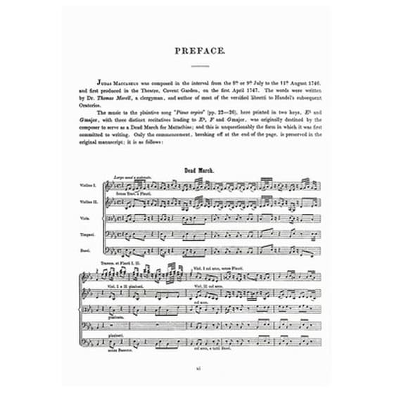 Handel - Judas Maccabaeus [full Score] image 2